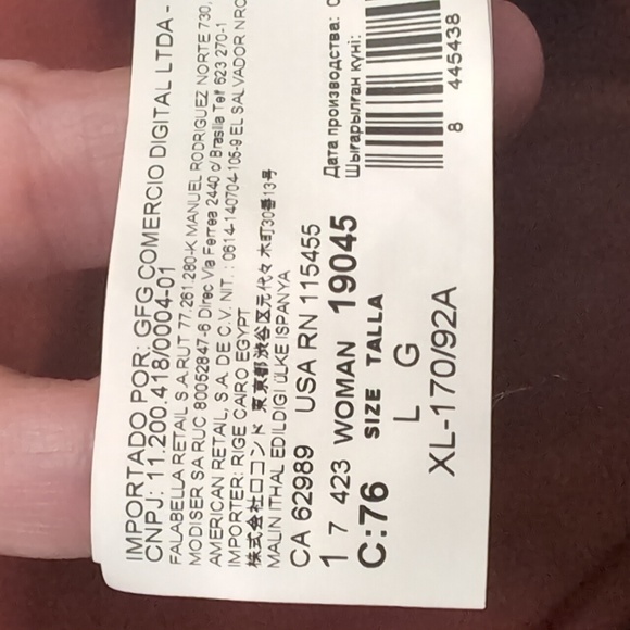 Mango Elegant Brown Button-Down Maxi Dress Size Large - Picture 14 of 16